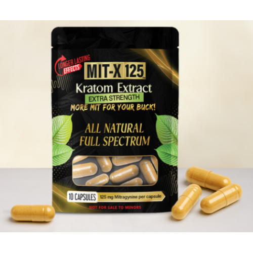 Mit-X 125 Kratom Extract Capsules