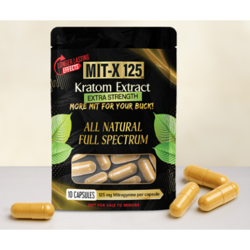 Mit-X 125 Kratom Extract Capsules