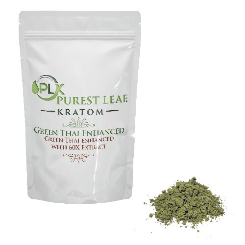 Green Thai Enhanced Kratom Powder - Max Potency!