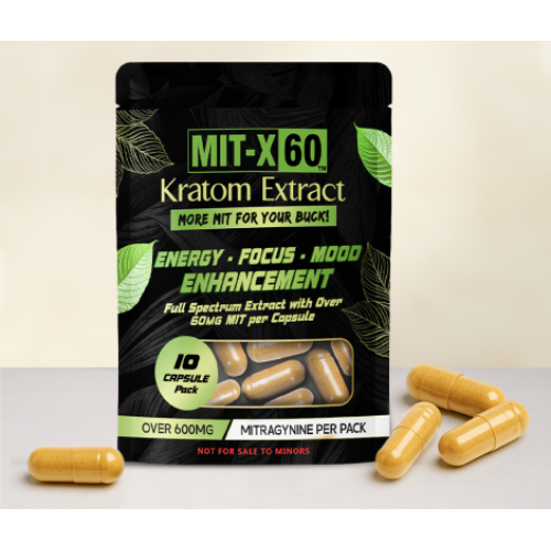 Mit-X 60 Kratom Extract Capsules