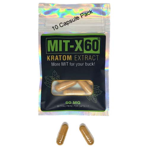 Mit-X 60 Kratom Extract Capsules