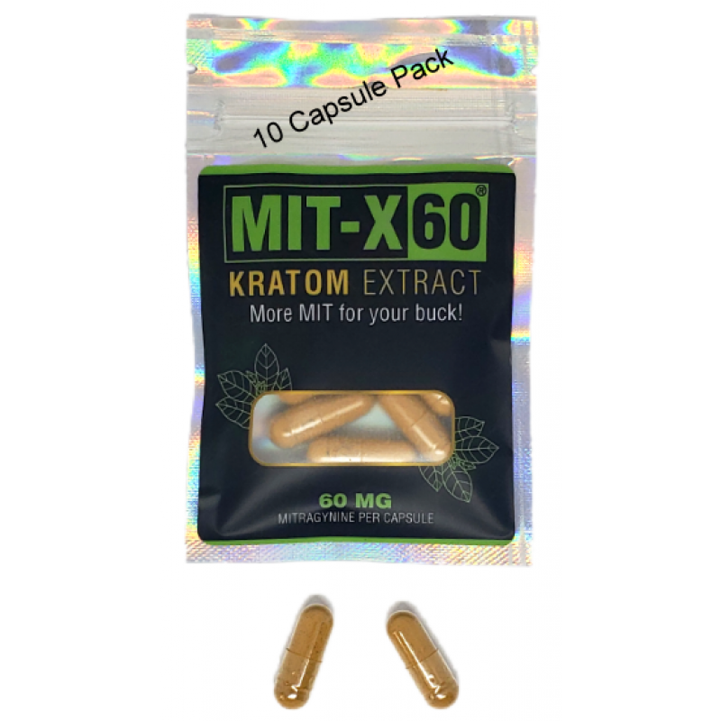 Mit-X 60 Kratom Extract Capsules