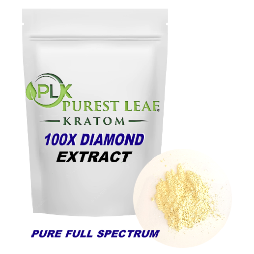 100X DIAMOND PURE FULL SPECTRUM Kratom Extract - 97.5% Total Alkaloids