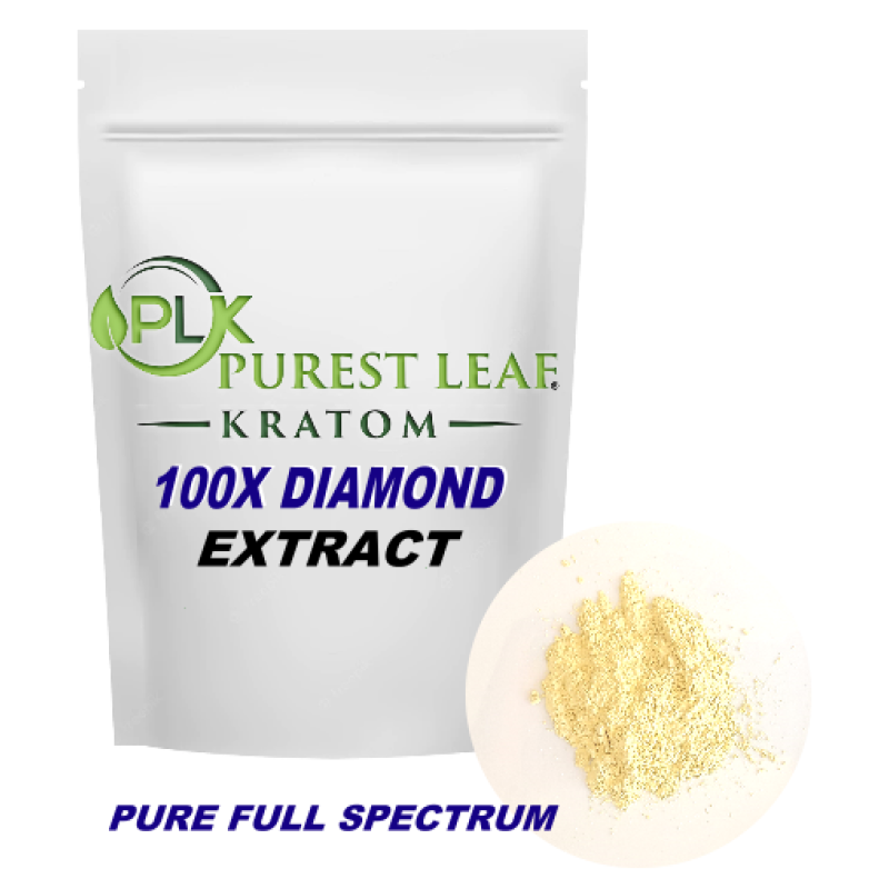 100X DIAMOND PURE FULL SPECTRUM Kratom Extract - 97.5% Total Alkaloids