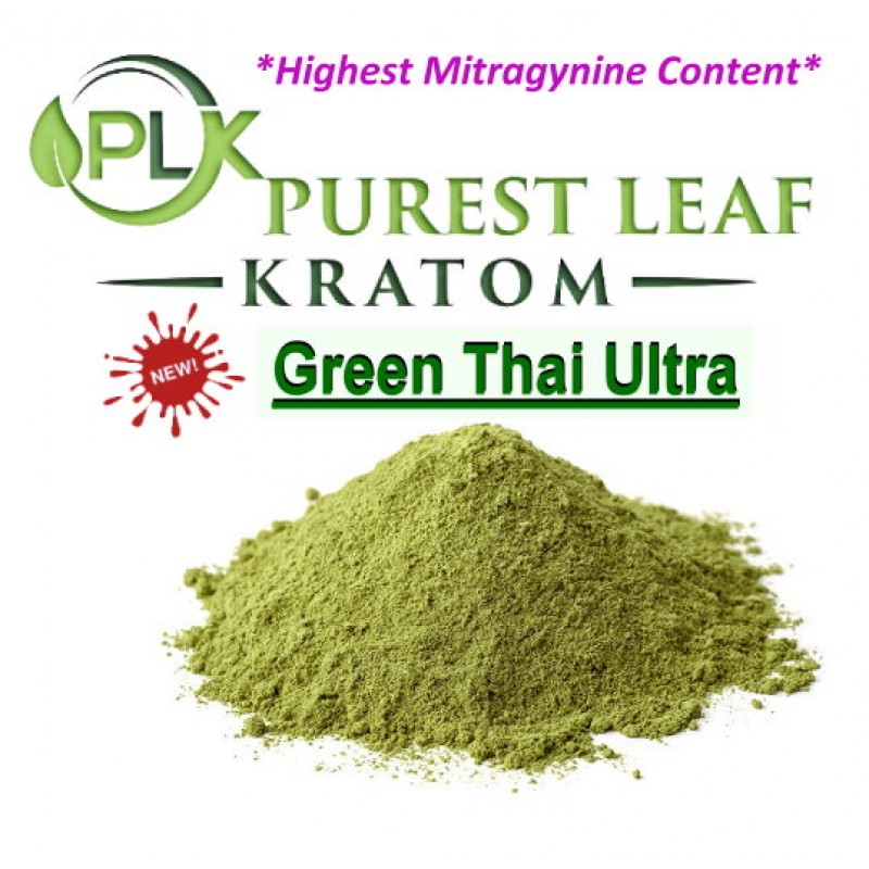 NEW Green Thai Ultra Kratom Powder - Highest Mitra...